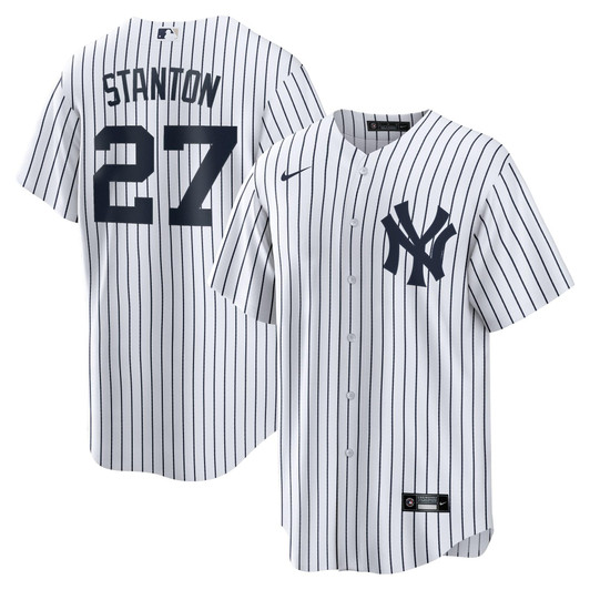 Giancarlo Stanton New York Yankees Nike Replica Replica Home Replica Player Name Jersey - White