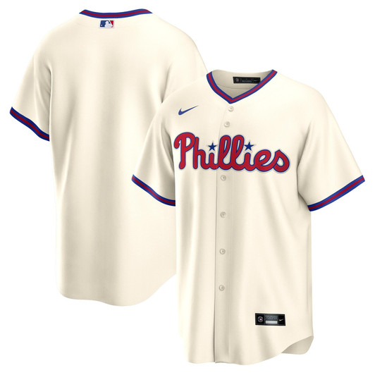 Philadelphia Phillies Nike Replica Replica Replica Alternate Replica Team Jersey - Cream