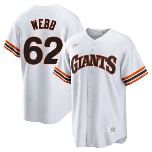 Logan Webb #62 San Francisco Giants Cooperstown Limited Jersey - White