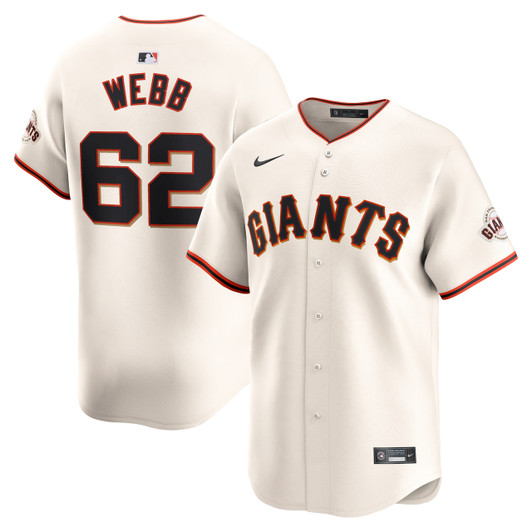 Logan Webb #62 San Francisco Giants Nike Home Limited Player Jersey - Cream