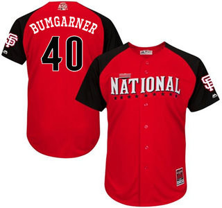 Madison Bumgarner #40 San Francisco Giants 2015 National League Star Game Player Jersey - Red