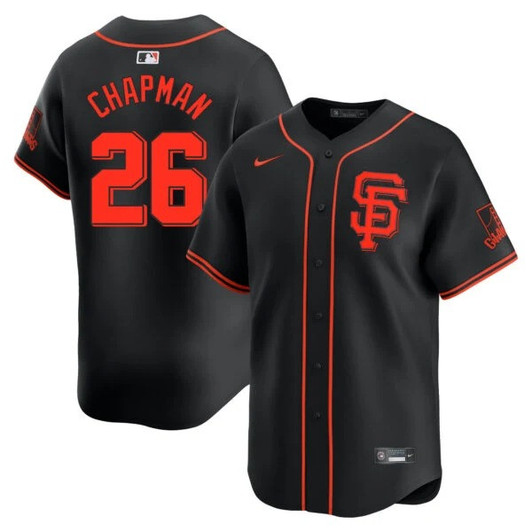 Matt Chapman #26 San Francisco Giants Alternate Limited Jersey - Black