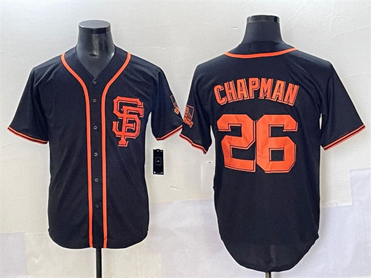 Matt Chapman #26 San Francisco Giants Limited Cool Base Baseball Jersey - Black
