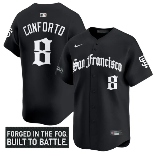 Michael Conforto #8 San Francisco Giants Gothic Fog Edition Vapor Stitche Limited Jersey