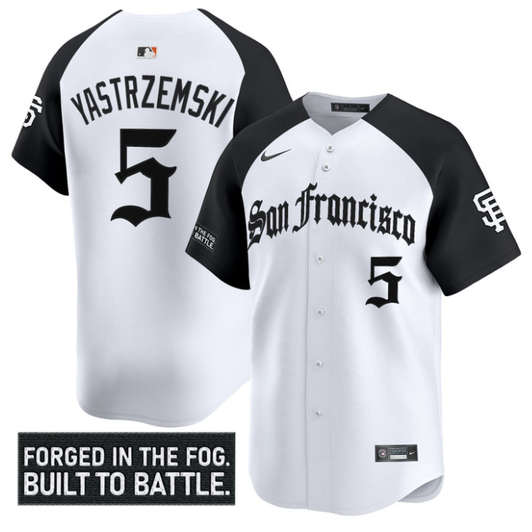 Mike Yastrzemski #5 San Francisco Giants Gothic Fog Edition Alte Limited Jersey