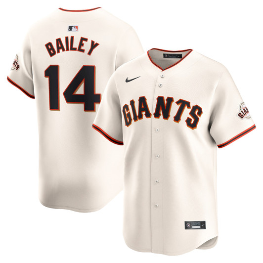 Patrick Bailey #14 San Francisco Giants Nike Home Limited Player Jersey - Cream