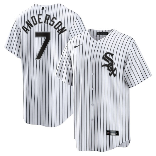 Tim Anderson Chicago White Sox Nike Replica Replica Home Replica Player Jersey - White/Black