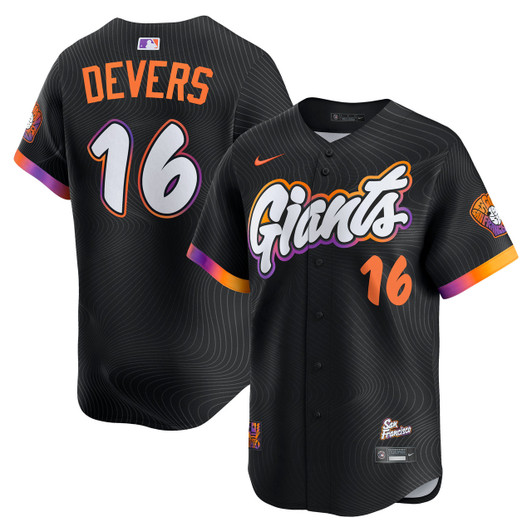 Rafael Devers #16 San Francisco Giants Nike Men'S 2025 City Connect Limited Player Jersey - Black