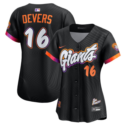 Rafael Devers #16 San Francisco Giants Nike Women'S 2025 City Connect Limited Player Jersey - Black