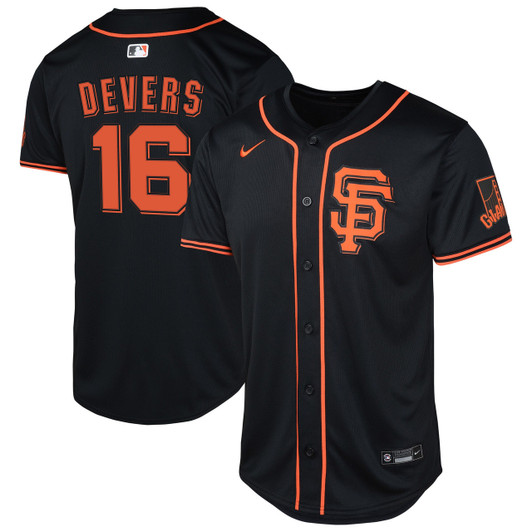 Rafael Devers #16 San Francisco Giants Nike Youth Limited Jersey - Black
