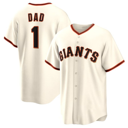 San Francisco Giants #1 Dad Home Baseball Limited Jersey - White