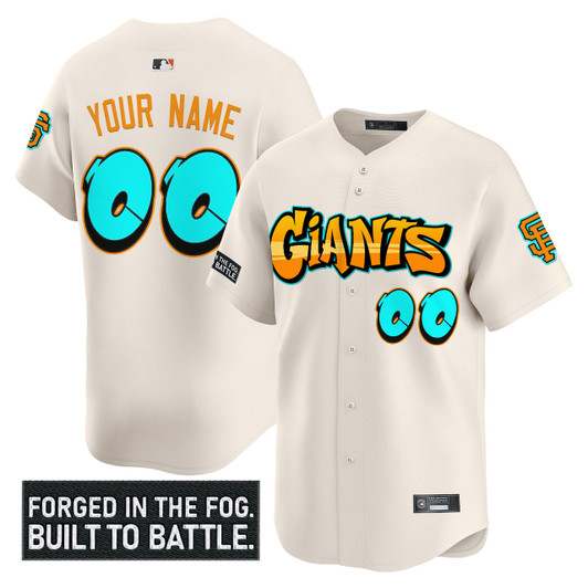 San Francisco Giants 'Graffiti Fog City Drop' Vapor Premier Limited Custom Jersey