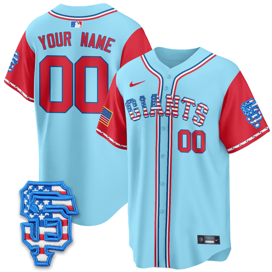 San Francisco Giants 2025 Fourth Of July Vapor Premier Limited Custom Jersey