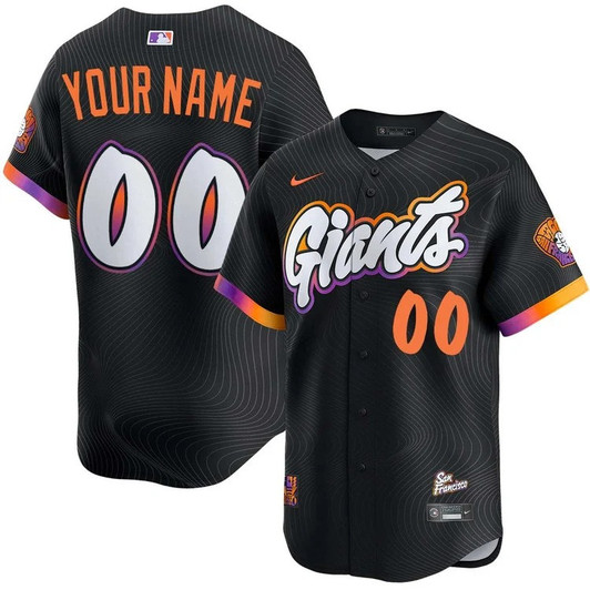 San Francisco Giants Custom City Connect Limited Jersey - Black