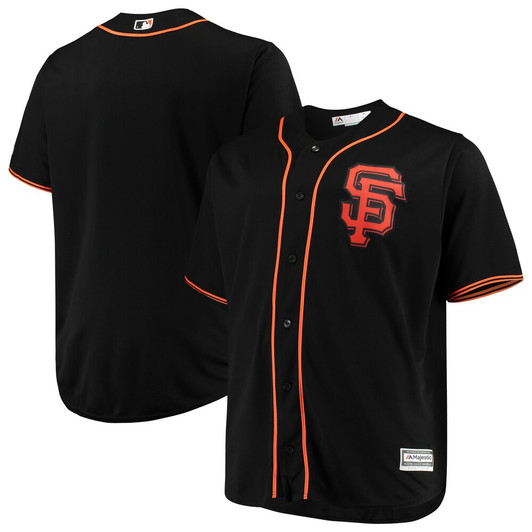 San Francisco Giants Majestic Tall Alternate Big Limited Team Cool Base Jersey - Black
