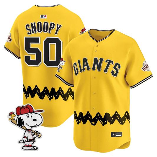 San Francisco Giants Men X Peanuts Vapor Premier Limited Jersey