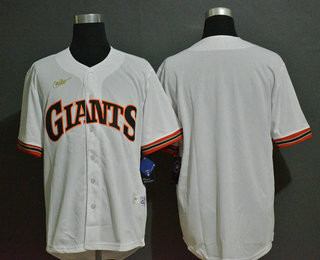 San Francisco Giants Nike Mens Blank Throwback Cooperstown Limited Cool Base Jersey - White