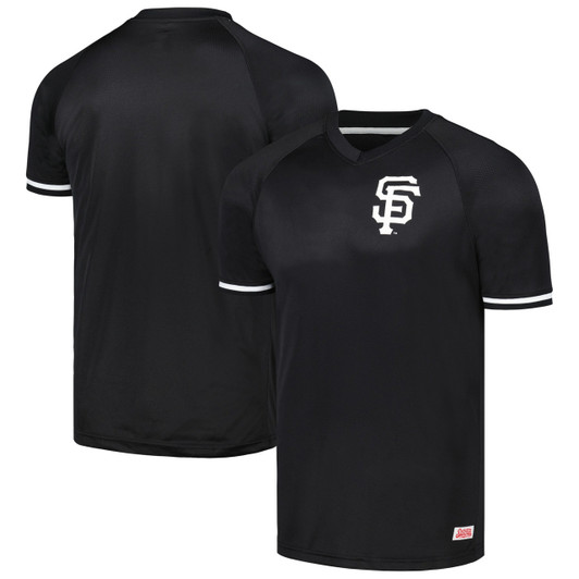San Francisco Giants Stitches Raglan V-Neck Limited Jersey - Black
