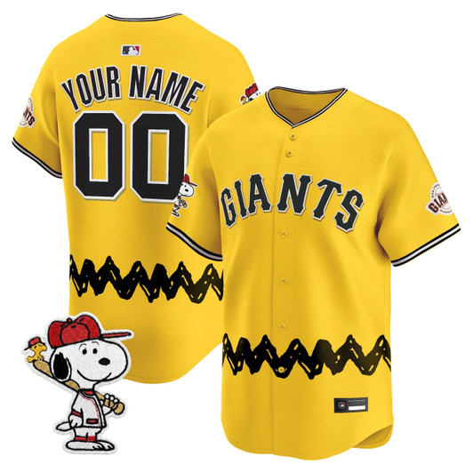 San Francisco Giants X Peanuts Vapor Premier Limited Custom Jersey