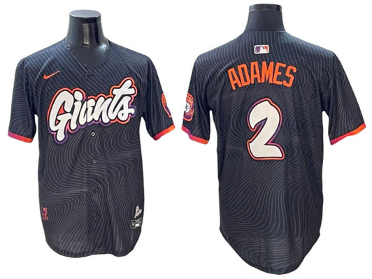 Willy Adames #2 San Francisco Giants 2025 City Connect Limited Jersey - Black
