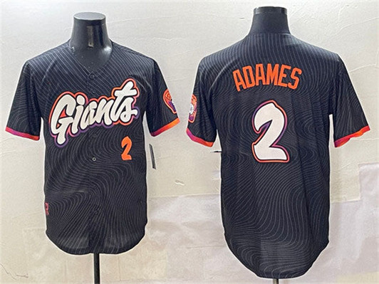 Willy Adames #2 San Francisco Giants 2025 City Connect Limited Jersey - Anthracite