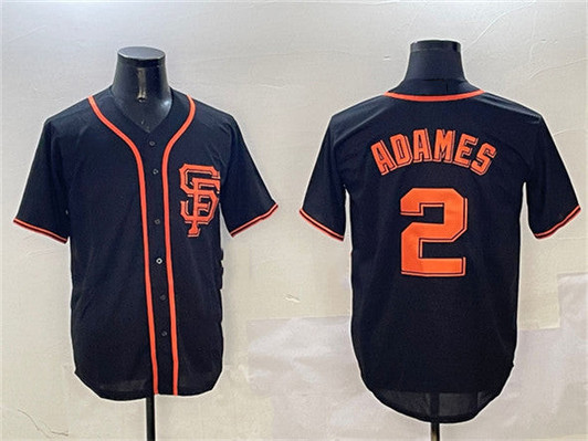 Willy Adames #2 San Francisco Giants Limited Cool Base Baseball Jersey - Black