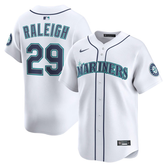 Cal Raleigh #29 Seattle Mariners Nike Men'S Home Limited Player Jersey - White