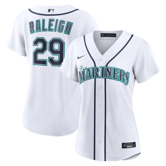 Cal Raleigh #29 Seattle Mariners Nike Women'S Home Limited Jersey - White