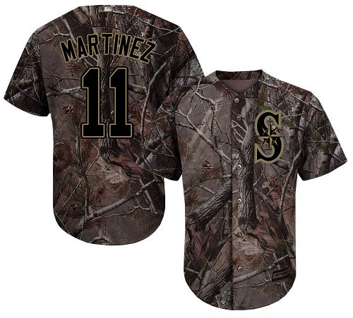 Edgar Martinez #11 Seattle Mariners Realtree Limited Cool Base Jersey - Camo