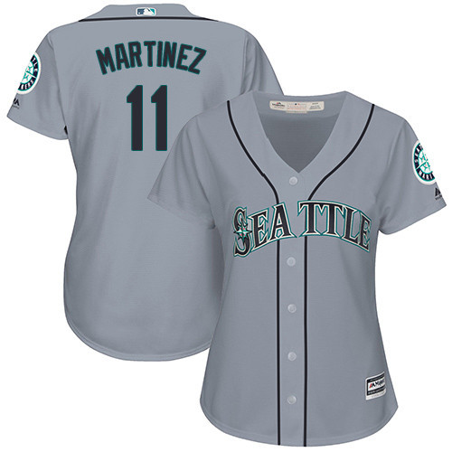 Edgar Martinez #11 Seattle Mariners Womens Road Limited Baseball Jersey - Grey
