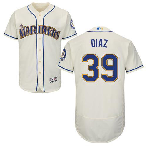 Edwin Diaz #39 Seattle Mariners Flexbase Authentic Baseball Jersey - Cream