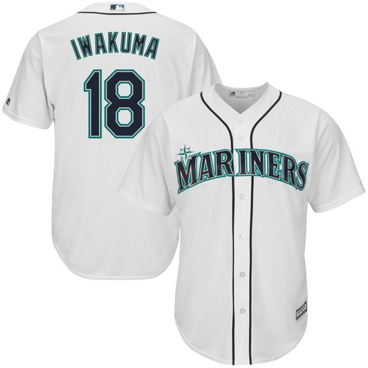 Hisashi Iwakuma Seattle Mariners Majestic Limited Cool Base Player Jersey - White