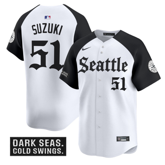 Ichiro Suzuki #51 Seattle Mariners Deep Sea Gothic Edition Limited Jersey