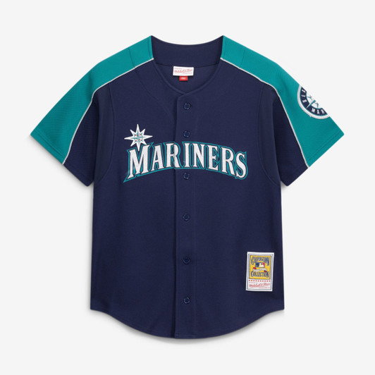 Ichiro Suzuki #51 Seattle Mariners Mitchell & Ness Men'S 2006 Cooperstown Mesh Batting Practice Button-Up Limited Jersey - Navy