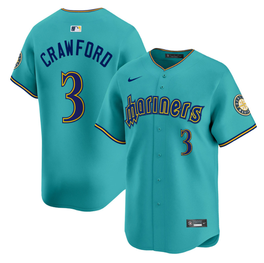 J.P. Crawford #3 Seattle Mariners 2025 Vapor Premier Limited Jersey