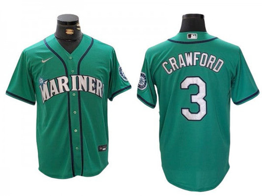 J.P. Crawford #3 Seattle Mariners Limited Jersey - Green