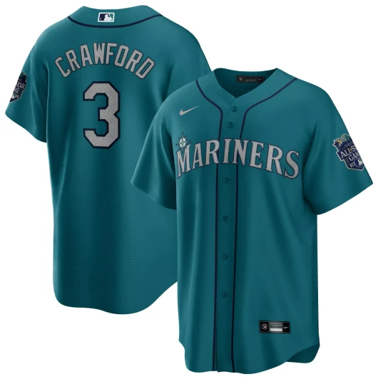 Jp Crawford #3 Seattle Mariners Nike Adult Mardi Gras Limited Jersey
