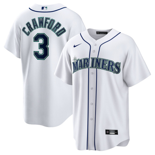 Jp Crawford #3 Seattle Mariners Nike Home Limited Jersey - White