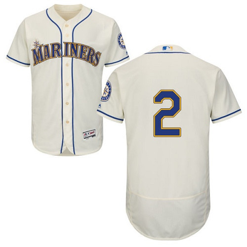 Jean Segura #2 Seattle Mariners Flexbase Authentic Baseball Jersey - Cream