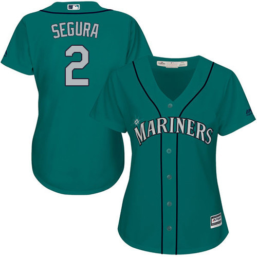 Jean Segura #2 Seattle Mariners Womens Alternate Limited Baseball Jersey - Green