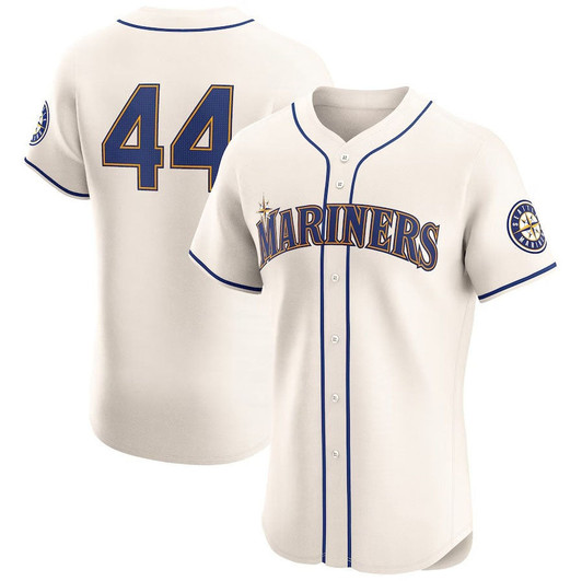 Julio Rodrguez #44 Seattle Mariners Alternate Elite Player Jersey - Cream