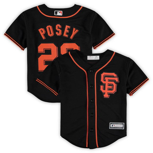 Preschool Black San Francisco Giants Alternate Replica Team Jersey