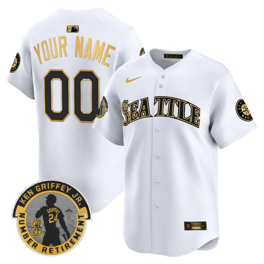 Ken Griffey Jr #24 Seattle Mariners 2025 Patch Vapor Premier Limited Custom Jersey