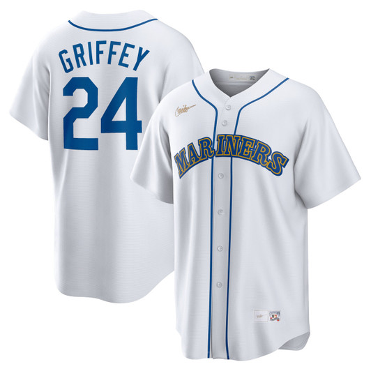 Ken Griffey Jr. #24 Seattle Mariners Nike Home Cooperstown Limited Player Jersey - White