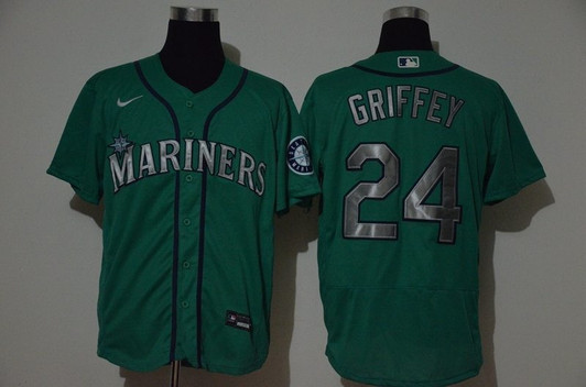 Ken Griffey Jr #24 Seattle Mariners 2020 Mlb Green Jersey