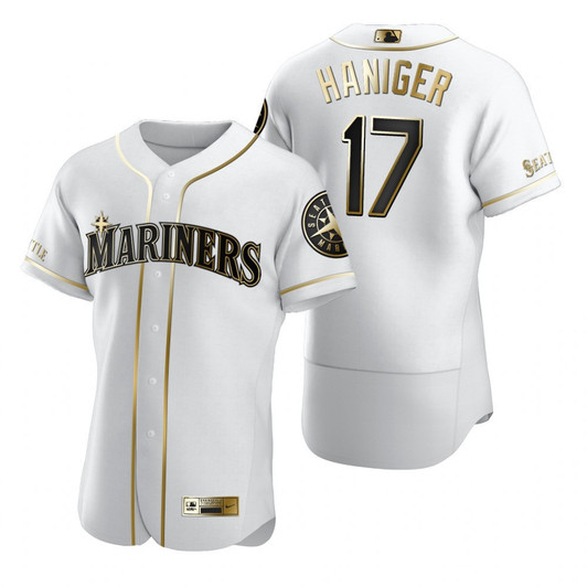 Mitch Haniger #17 Seattle Mariners Brandedition White Gift Mariners Fans Limited Jersey - Golden