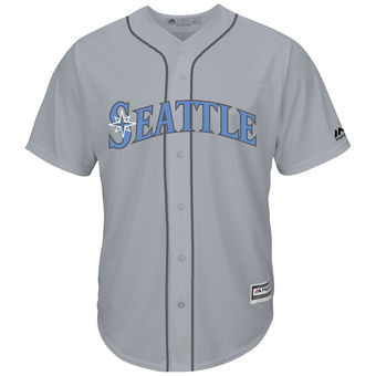 Seattle Mariners Majestic Mens Fathers Day Cool Base Limited Team Jersey - Gray