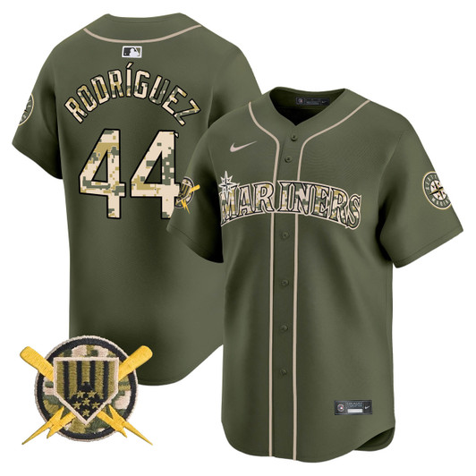 Seattle Mariners Men'S Armed Forces Day Vapor Premier Limited Jersey