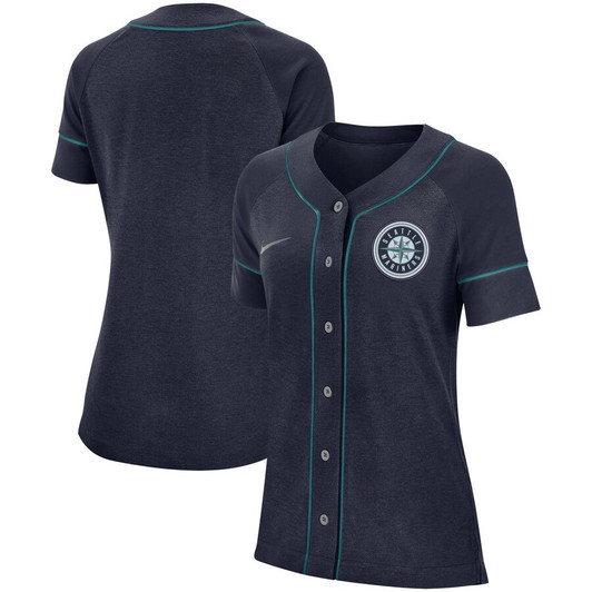 Seattle Mariners Nike Womens Classic Limited Baseball Jersey - Navy