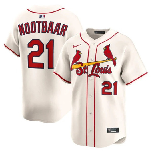 Lars Nootbaar #21 St. Louis Cardinals Alternate Limited Jersey - Cream
